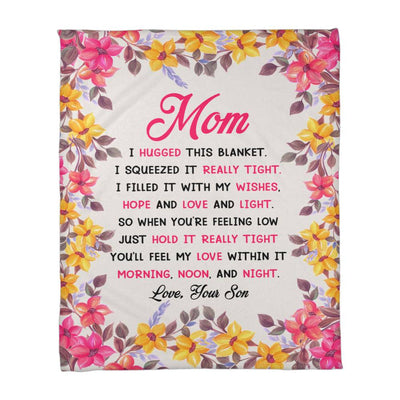 Coral Fleece Blanket – Sentimental Gift for Mom, Mother's Day, Birthday